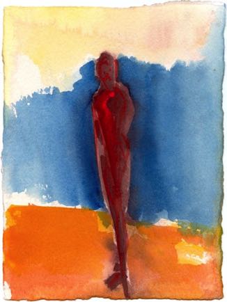06 (Figure and Ground), 14cmx19cm, Watercolour 06 (Figure and Ground), 14cmx19cm, Watercolour